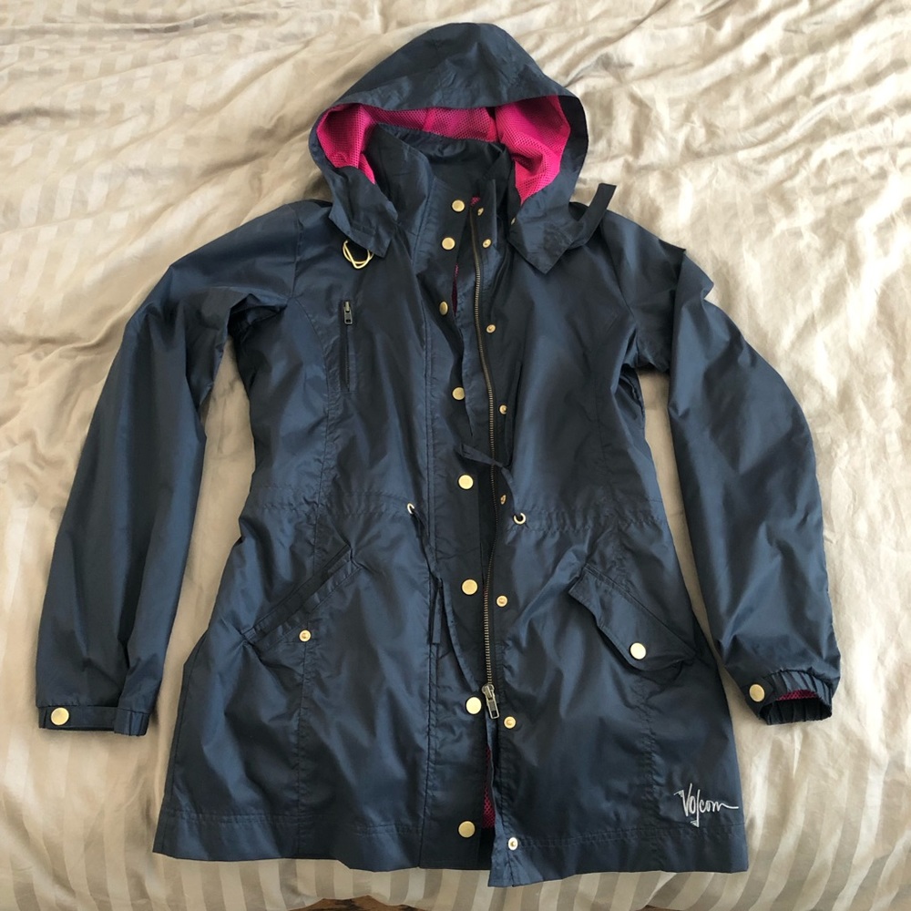 Volcom rain trench jacket